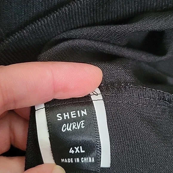 Shein 4x (fits like 2x) Black Corduroy Dress - Picture 2 of 4